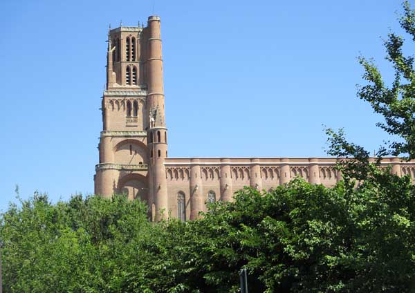 Cathedral in Albi, built of bricks